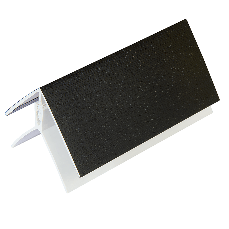 2-Part External Cladding Corner Trim Black Ash 5m (M/F) image